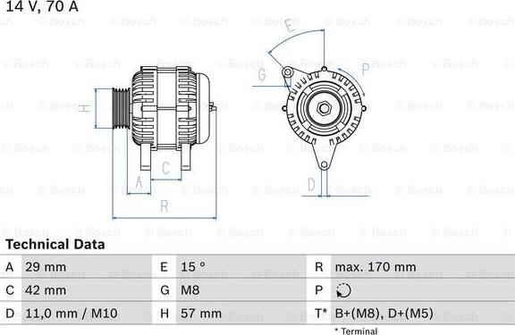 BOSCH 0 986 049 960 - Generator alexcarstop-ersatzteile.com