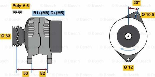 BOSCH 0 986 049 420 - Generator alexcarstop-ersatzteile.com