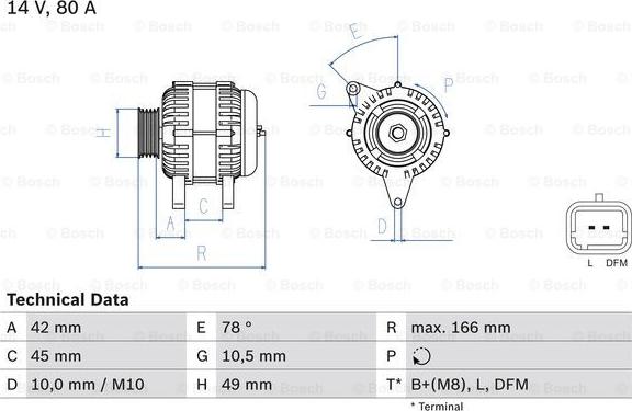 BOSCH 0 986 049 560 - Generator alexcarstop-ersatzteile.com