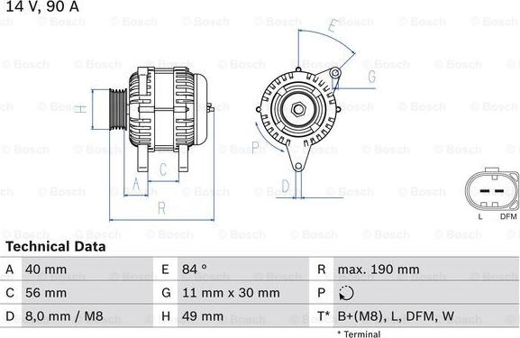 BOSCH 0 986 049 640 - Generator alexcarstop-ersatzteile.com