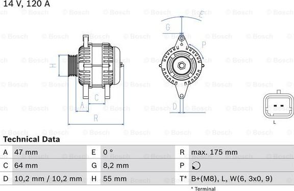 BOSCH 0 986 049 650 - Generator alexcarstop-ersatzteile.com