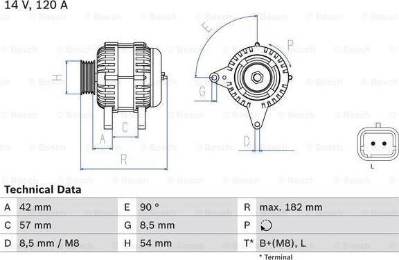 BOSCH 0 986 049 810 - Generator alexcarstop-ersatzteile.com