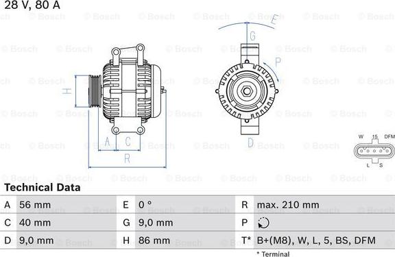 BOSCH 0 986 049 320 - Generator alexcarstop-ersatzteile.com