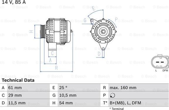 BOSCH 0 986 044 490 - Generator alexcarstop-ersatzteile.com