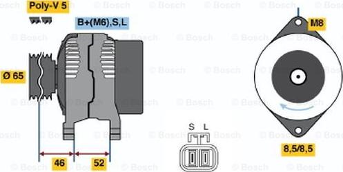 BOSCH 0 986 044 811 - Generator alexcarstop-ersatzteile.com