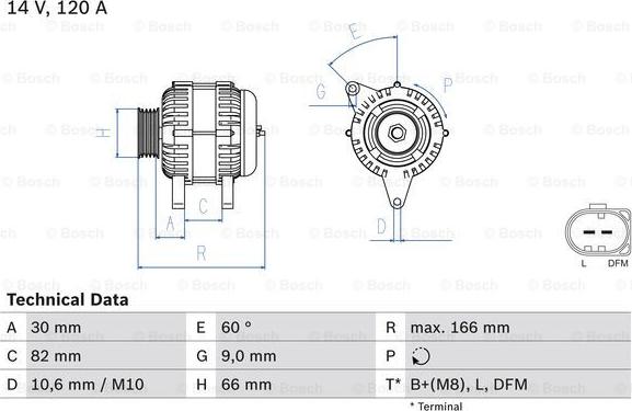 BOSCH 0 986 044 330 - Generator alexcarstop-ersatzteile.com