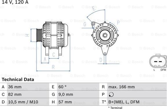 BOSCH 0 986 044 320 - Generator alexcarstop-ersatzteile.com