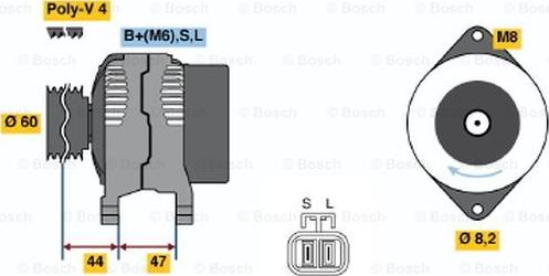 BOSCH 0 986 045 941 - Generator alexcarstop-ersatzteile.com