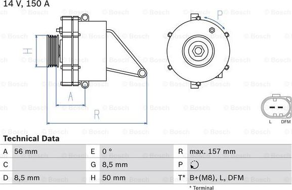 BOSCH 0 986 045 410 - Generator alexcarstop-ersatzteile.com