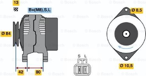 BOSCH 0 986 045 691 - Generator alexcarstop-ersatzteile.com