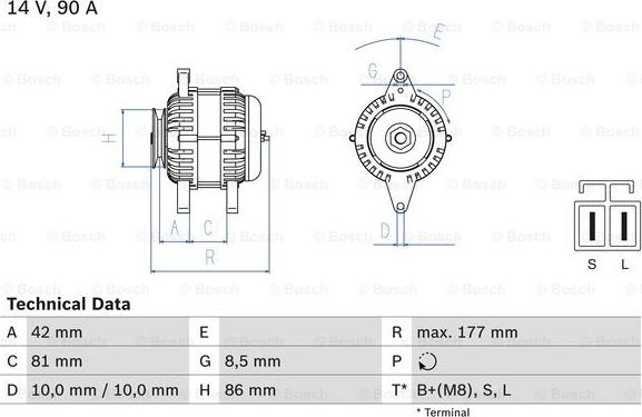 BOSCH 0 986 045 651 - Generator alexcarstop-ersatzteile.com