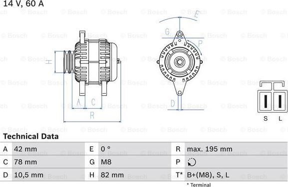 BOSCH 0 986 045 681 - Generator alexcarstop-ersatzteile.com