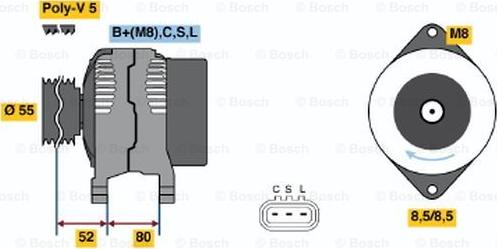 BOSCH 0 986 045 741 - Generator alexcarstop-ersatzteile.com