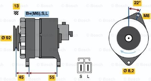 BOSCH 0 986 046 401 - Generator alexcarstop-ersatzteile.com