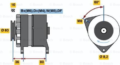 BOSCH 0 986 046 081 - Generator alexcarstop-ersatzteile.com