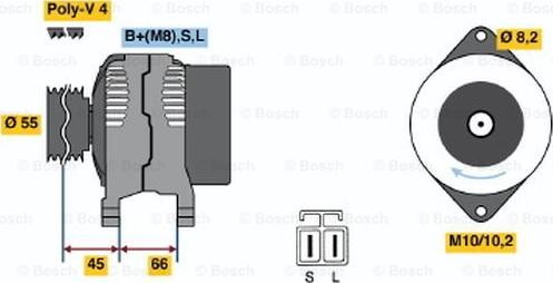 BOSCH 0 986 040 541 - Generator alexcarstop-ersatzteile.com