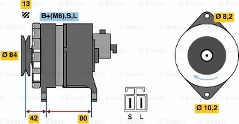 BOSCH 0 986 040 581 - Generator alexcarstop-ersatzteile.com