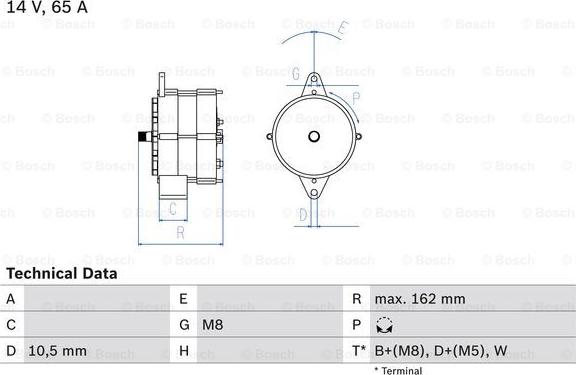 BOSCH 0 986 040 290 - Generator alexcarstop-ersatzteile.com