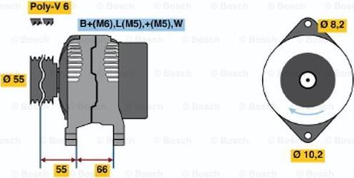 BOSCH 0 986 040 241 - Generator alexcarstop-ersatzteile.com