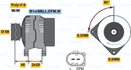 BOSCH 0 986 041 900 - Generator alexcarstop-ersatzteile.com