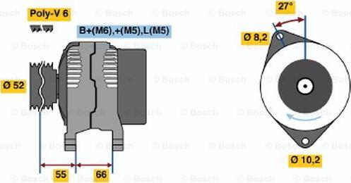 BOSCH 0 986 041 431 - Generator alexcarstop-ersatzteile.com