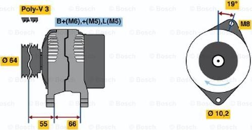 BOSCH 0 986 041 421 - Generator alexcarstop-ersatzteile.com