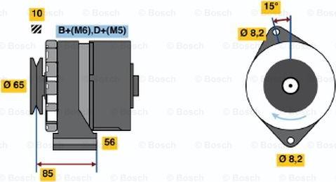 BOSCH 0 986 041 610 - Generator alexcarstop-ersatzteile.com