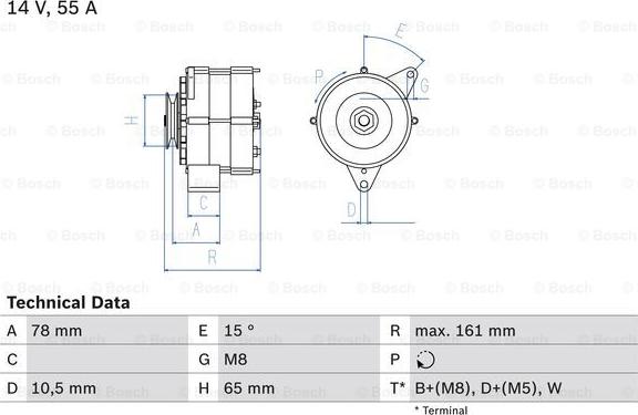 BOSCH 0 986 041 630 - Generator alexcarstop-ersatzteile.com