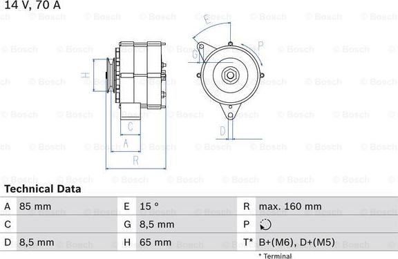 BOSCH 0 986 041 620 - Generator alexcarstop-ersatzteile.com