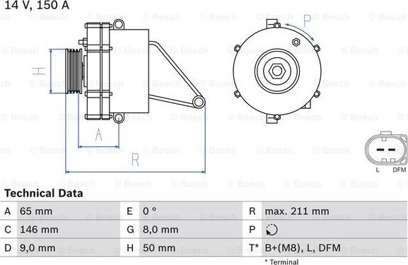 BOSCH 0 986 041 760 - Generator alexcarstop-ersatzteile.com