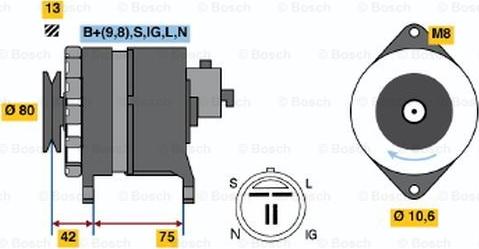 BOSCH 0 986 041 781 - Generator alexcarstop-ersatzteile.com