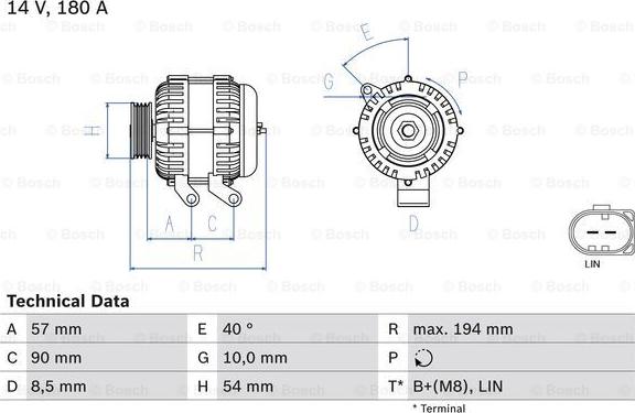 BOSCH 0 986 048 400 - Generator alexcarstop-ersatzteile.com