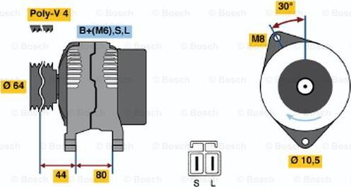 BOSCH 0 986 042 941 - Generator alexcarstop-ersatzteile.com