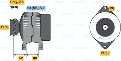 BOSCH 0 986 042 961 - Generator alexcarstop-ersatzteile.com