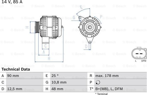 BOSCH 0 986 042 470 - Generator alexcarstop-ersatzteile.com