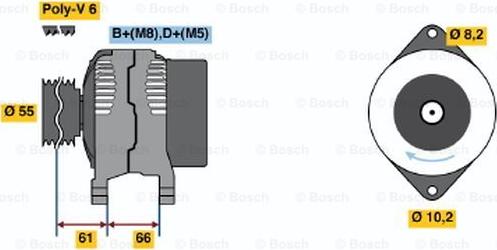 BOSCH 0 986 042 171 - Generator alexcarstop-ersatzteile.com