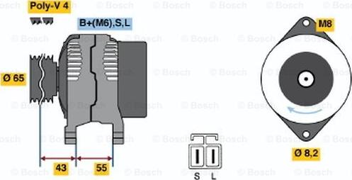 BOSCH 0 986 042 891 - Generator alexcarstop-ersatzteile.com