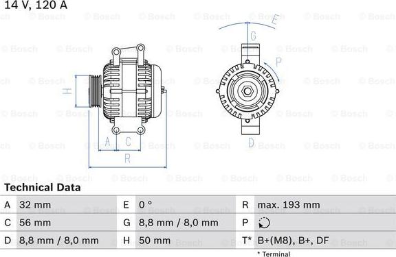 BOSCH 0 986 047 660 - Generator alexcarstop-ersatzteile.com