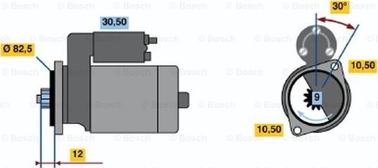 BOSCH 0 986 014 231 - Starter alexcarstop-ersatzteile.com