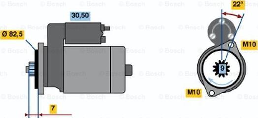 BOSCH 0 986 014 761 - Starter alexcarstop-ersatzteile.com