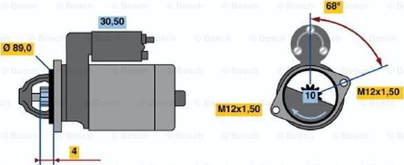 BOSCH 0 986 015 991 - Starter alexcarstop-ersatzteile.com