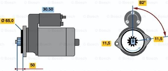 BOSCH 0 986 016 431 - Starter alexcarstop-ersatzteile.com