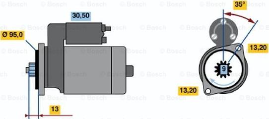 BOSCH 0 986 016 681 - Starter alexcarstop-ersatzteile.com