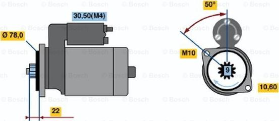 BOSCH 0 986 016 151 - Starter alexcarstop-ersatzteile.com