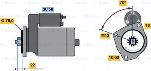 BOSCH 0 986 016 161 - Starter alexcarstop-ersatzteile.com