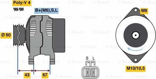 BOSCH 0 986 080 940 - Generator alexcarstop-ersatzteile.com