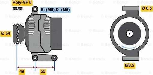 BOSCH 0 986 080 980 - Generator alexcarstop-ersatzteile.com