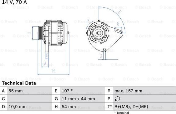 BOSCH 0 986 080 490 - Generator alexcarstop-ersatzteile.com