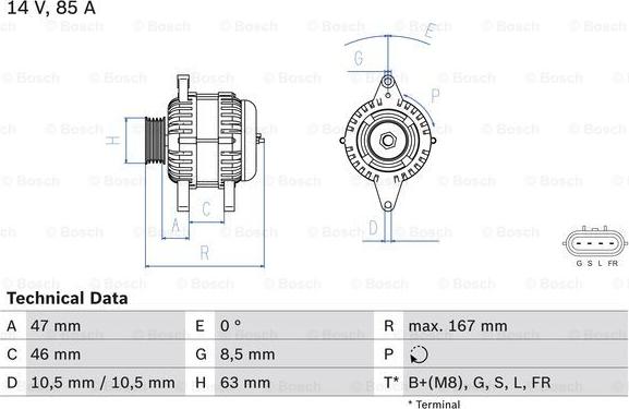 BOSCH 0 986 080 480 - Generator alexcarstop-ersatzteile.com