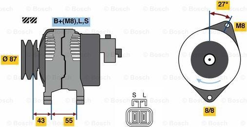 BOSCH 0 986 080 020 - Generator alexcarstop-ersatzteile.com